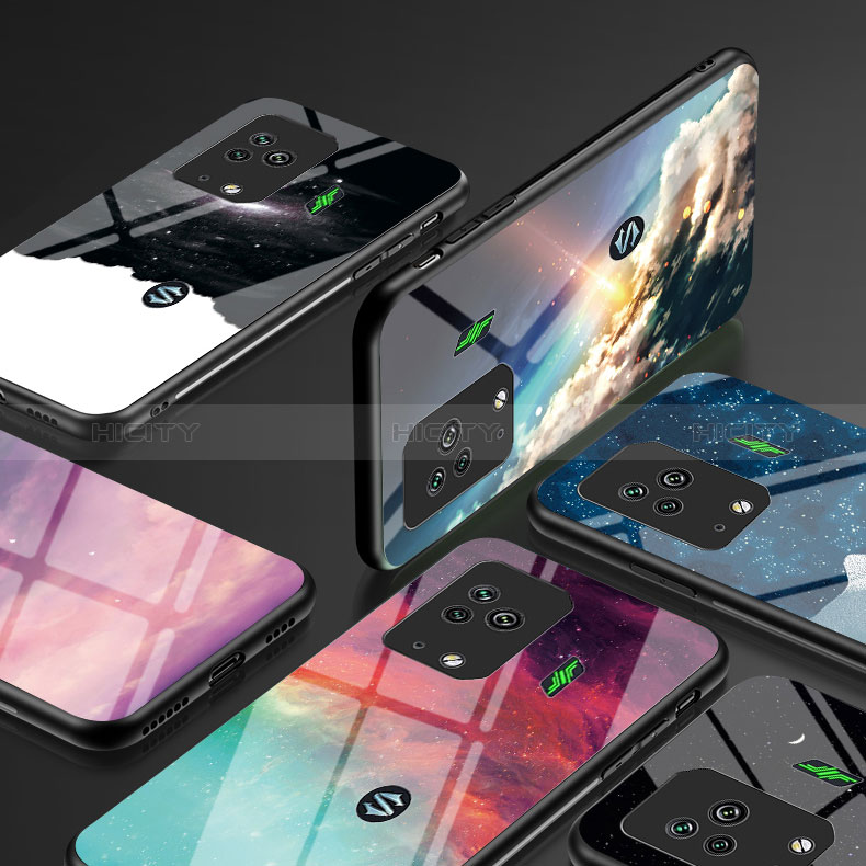 Funda Bumper Silicona Gel Espejo Patron de Moda Carcasa LS1 para Xiaomi Black Shark 5 Pro 5G