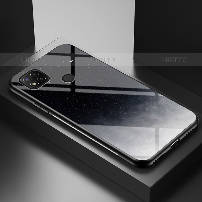 Funda Bumper Silicona Gel Espejo Patron de Moda Carcasa LS1 para Xiaomi Redmi 10A 4G Gris