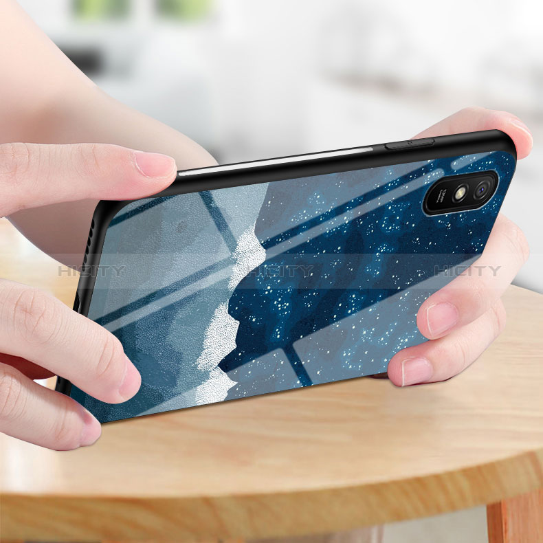 Funda Bumper Silicona Gel Espejo Patron de Moda Carcasa LS1 para Xiaomi Redmi 9A