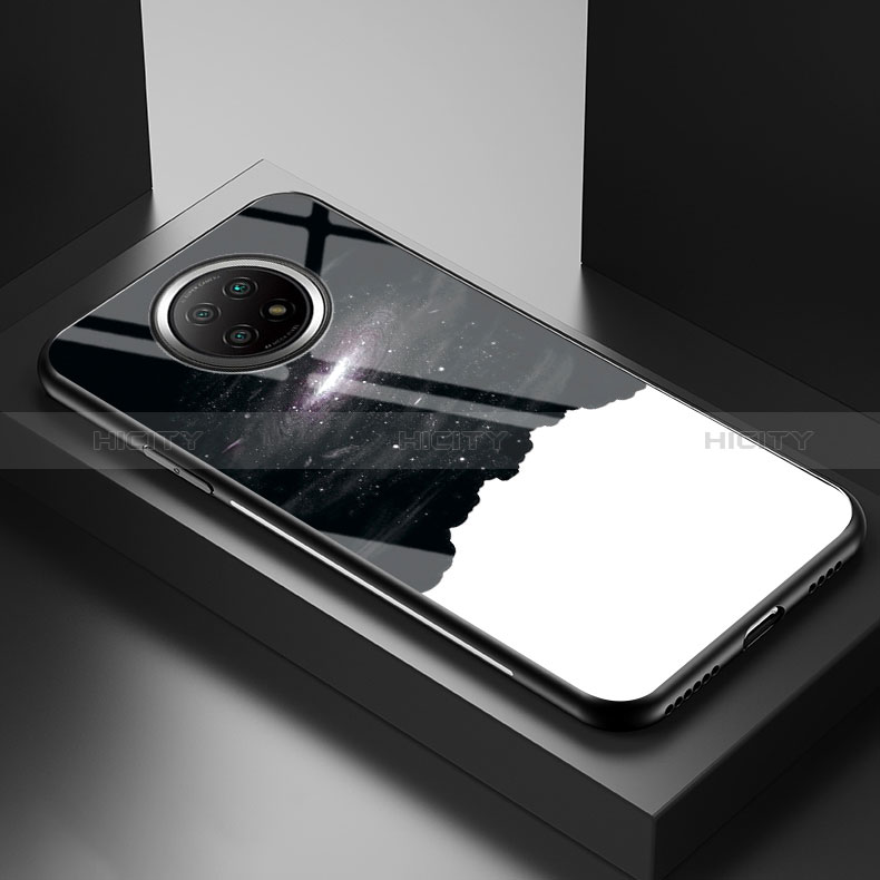 Funda Bumper Silicona Gel Espejo Patron de Moda Carcasa LS1 para Xiaomi Redmi Note 9T 5G Negro