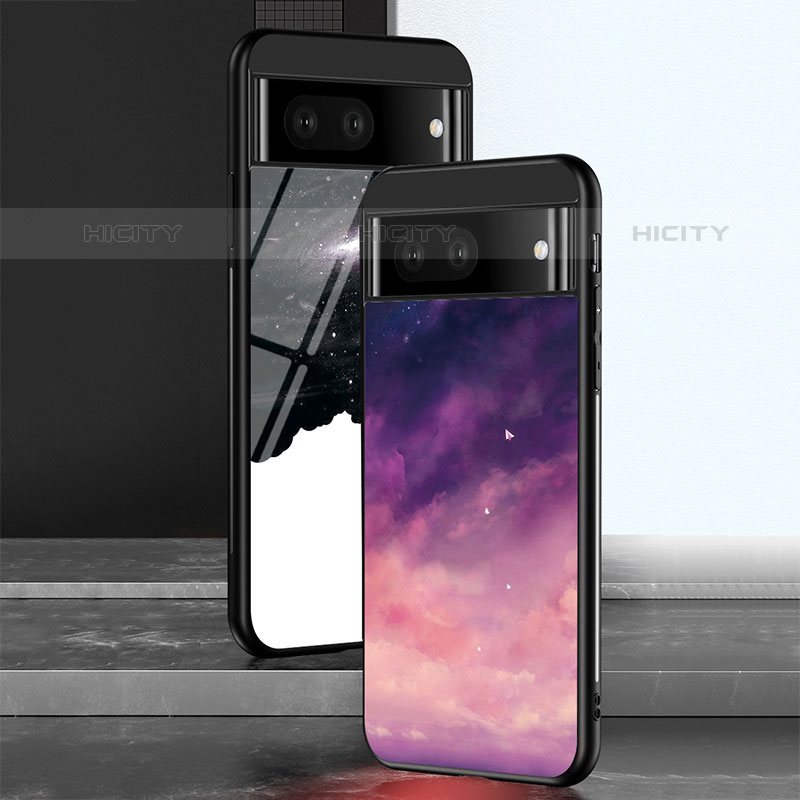 Funda Bumper Silicona Gel Espejo Patron de Moda Carcasa LS2 para Google Pixel 7 5G