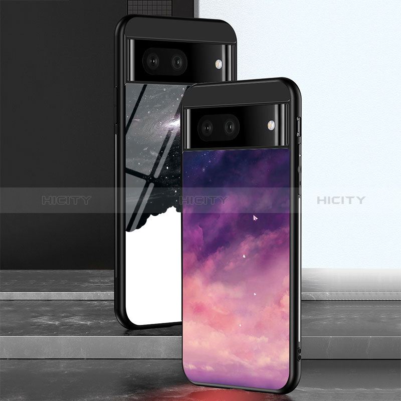 Funda Bumper Silicona Gel Espejo Patron de Moda Carcasa LS2 para Google Pixel 7a 5G