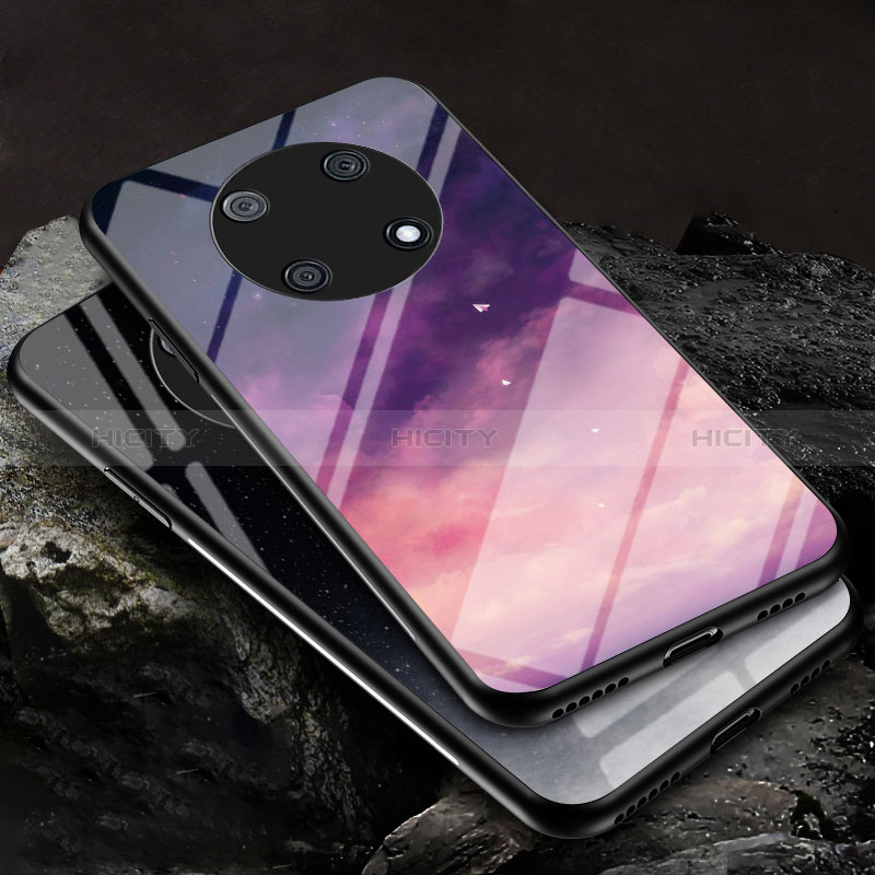 Funda Bumper Silicona Gel Espejo Patron de Moda Carcasa LS2 para Huawei Enjoy 50 Pro