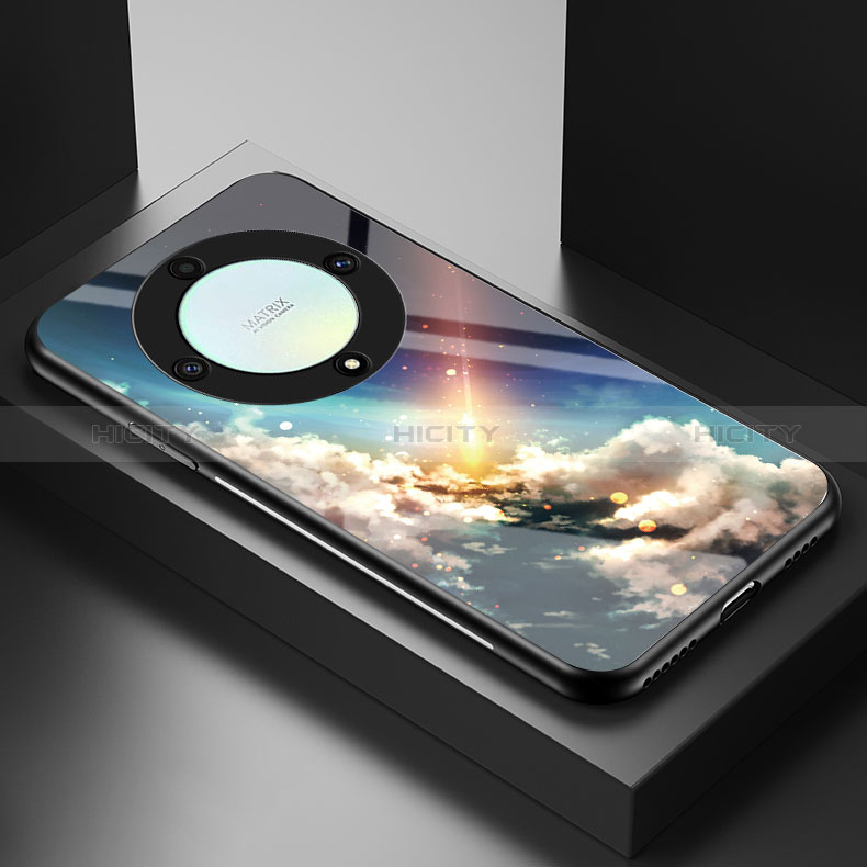 Funda Bumper Silicona Gel Espejo Patron de Moda Carcasa LS2 para Huawei Honor X9a 5G