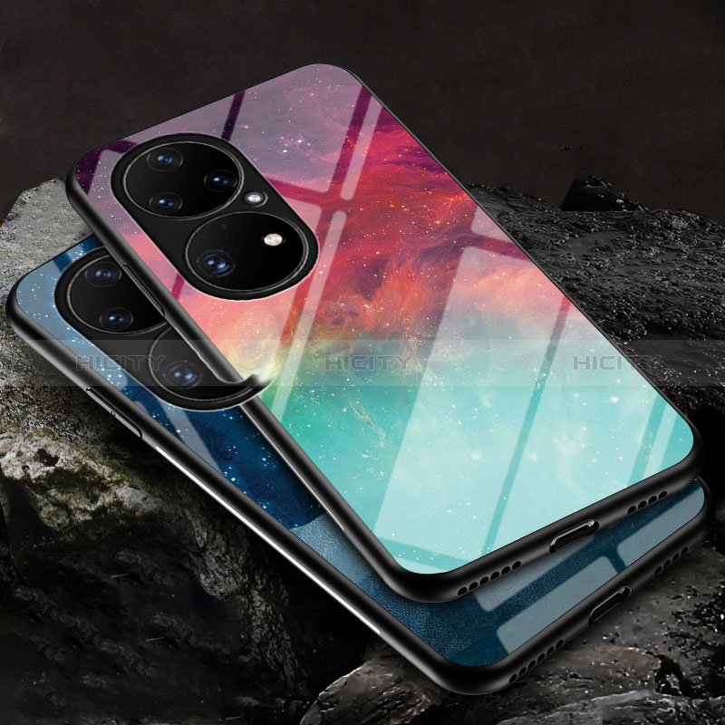 Funda Bumper Silicona Gel Espejo Patron de Moda Carcasa LS2 para Huawei P50 Pro