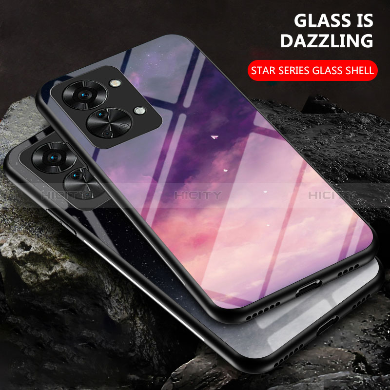 Funda Bumper Silicona Gel Espejo Patron de Moda Carcasa LS2 para OnePlus Nord 2T 5G