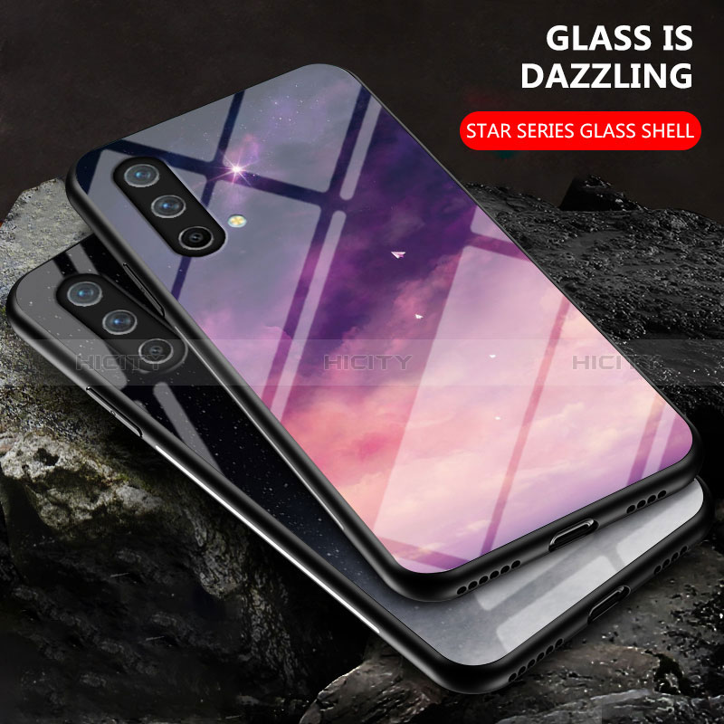 Funda Bumper Silicona Gel Espejo Patron de Moda Carcasa LS2 para OnePlus Nord CE 5G