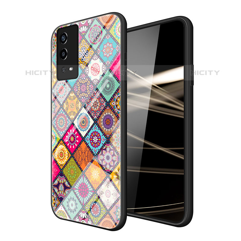 Funda Bumper Silicona Gel Espejo Patron de Moda Carcasa LS2 para Oppo A55 4G