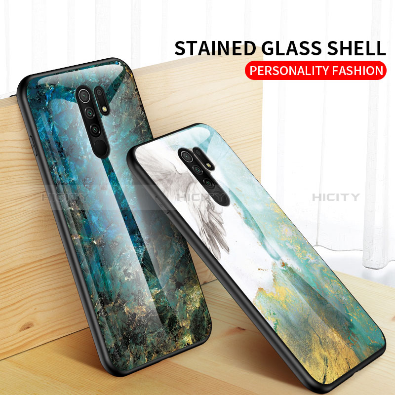 Funda Bumper Silicona Gel Espejo Patron de Moda Carcasa LS2 para Xiaomi Redmi 9