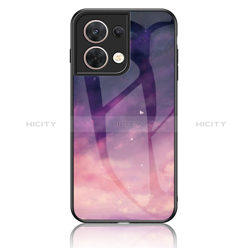 Funda Bumper Silicona Gel Espejo Patron de Moda Carcasa LS2 para Xiaomi Redmi Note 13 5G Morado