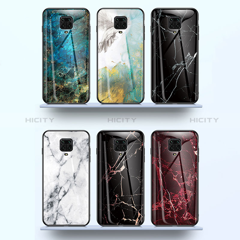 Funda Bumper Silicona Gel Espejo Patron de Moda Carcasa LS2 para Xiaomi Redmi Note 9 Pro Max