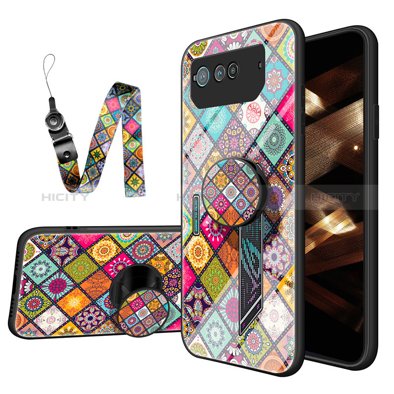 Funda Bumper Silicona Gel Espejo Patron de Moda Carcasa LS3 para Asus ROG Phone 6 Pro Multicolor