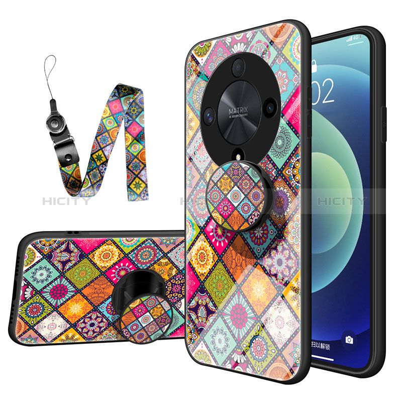 Funda Bumper Silicona Gel Espejo Patron de Moda Carcasa LS3 para Huawei Honor Magic6 Lite 5G Multicolor