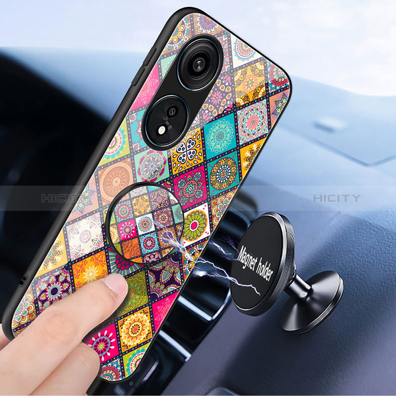 Funda Bumper Silicona Gel Espejo Patron de Moda Carcasa LS3 para Huawei Honor X5 Plus