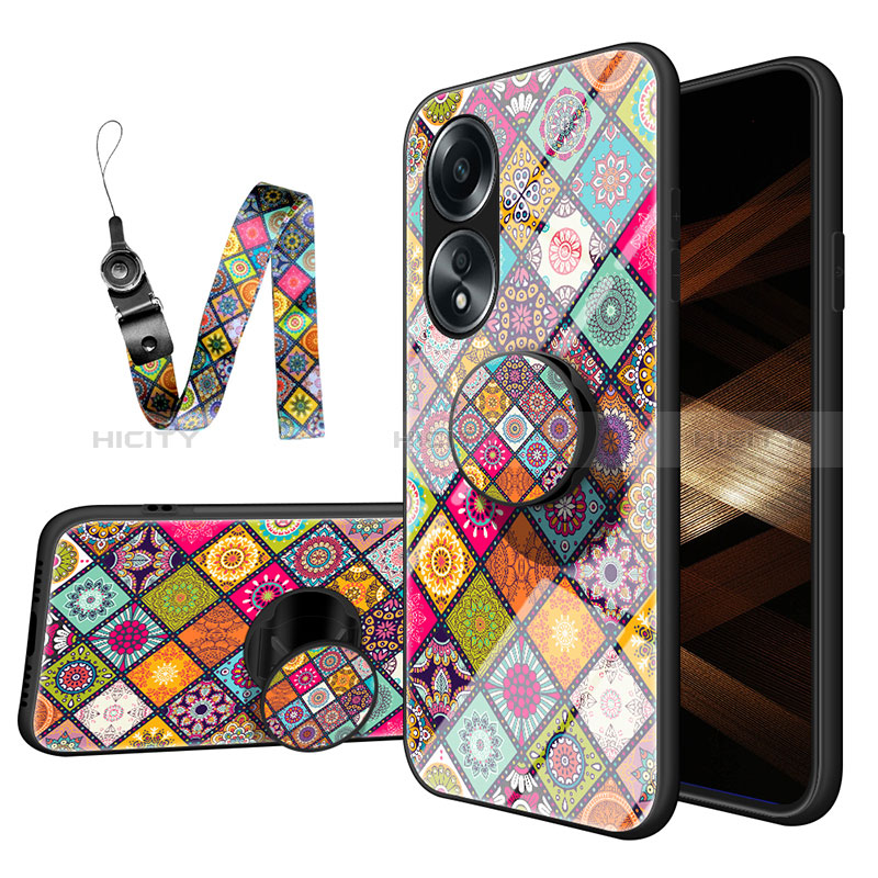 Funda Bumper Silicona Gel Espejo Patron de Moda Carcasa LS3 para Oppo A18