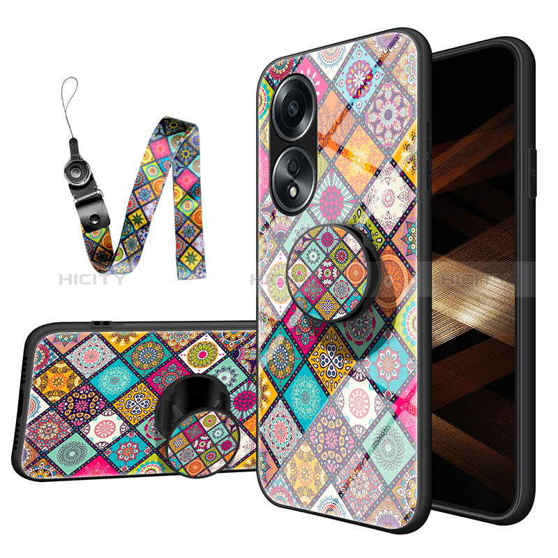 Funda Bumper Silicona Gel Espejo Patron de Moda Carcasa LS3 para Oppo A18