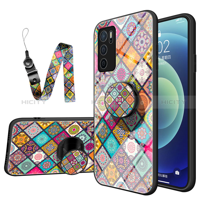 Funda Bumper Silicona Gel Espejo Patron de Moda Carcasa LS3 para Oppo A54s