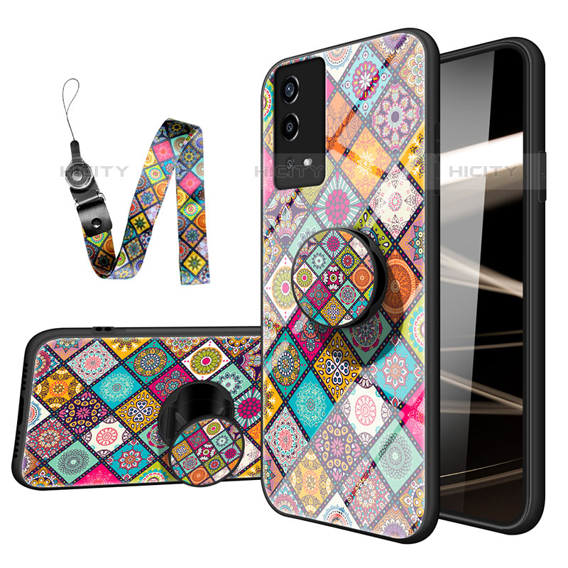 Funda Bumper Silicona Gel Espejo Patron de Moda Carcasa LS3 para Oppo A55 4G Multicolor