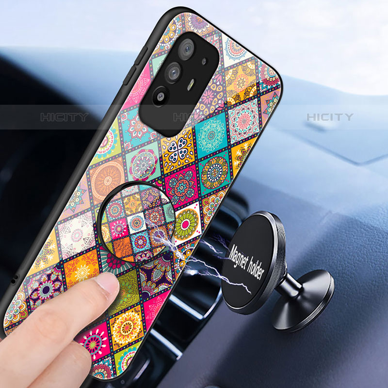 Funda Bumper Silicona Gel Espejo Patron de Moda Carcasa LS3 para Oppo F19 Pro+ Plus 5G