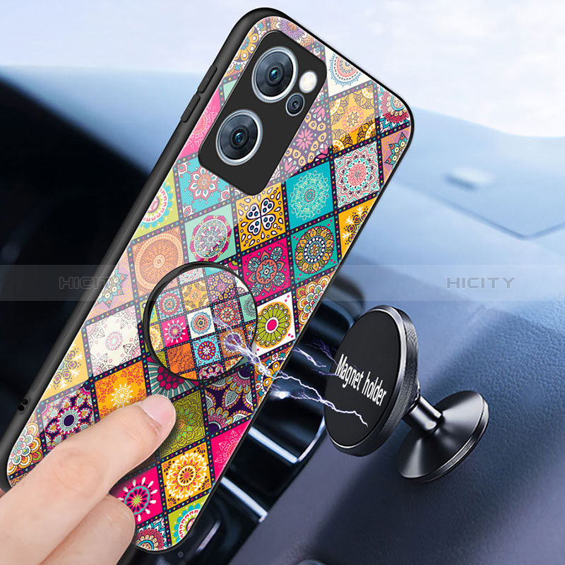 Funda Bumper Silicona Gel Espejo Patron de Moda Carcasa LS3 para Oppo Find X5 Lite 5G