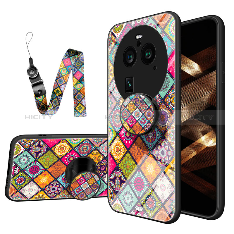 Funda Bumper Silicona Gel Espejo Patron de Moda Carcasa LS3 para Oppo Find X6 5G