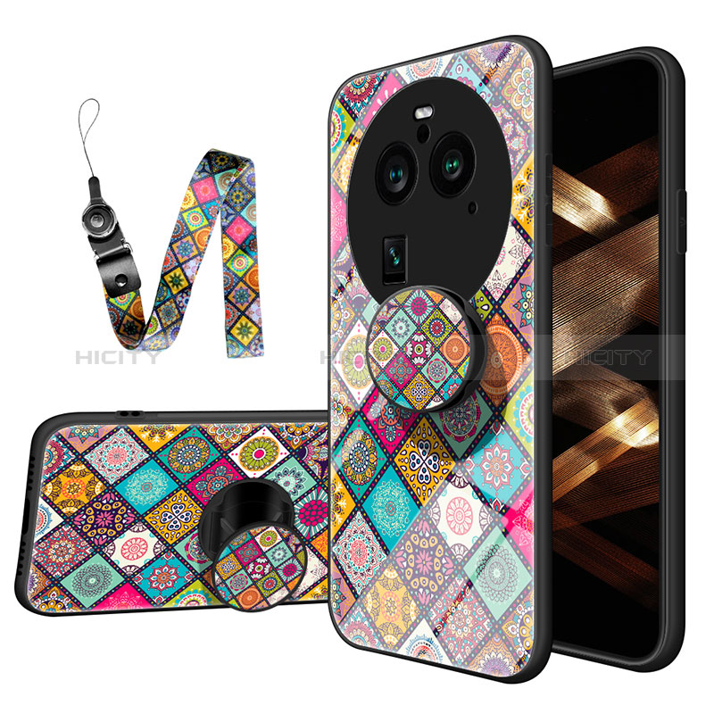 Funda Bumper Silicona Gel Espejo Patron de Moda Carcasa LS3 para Oppo Find X6 5G