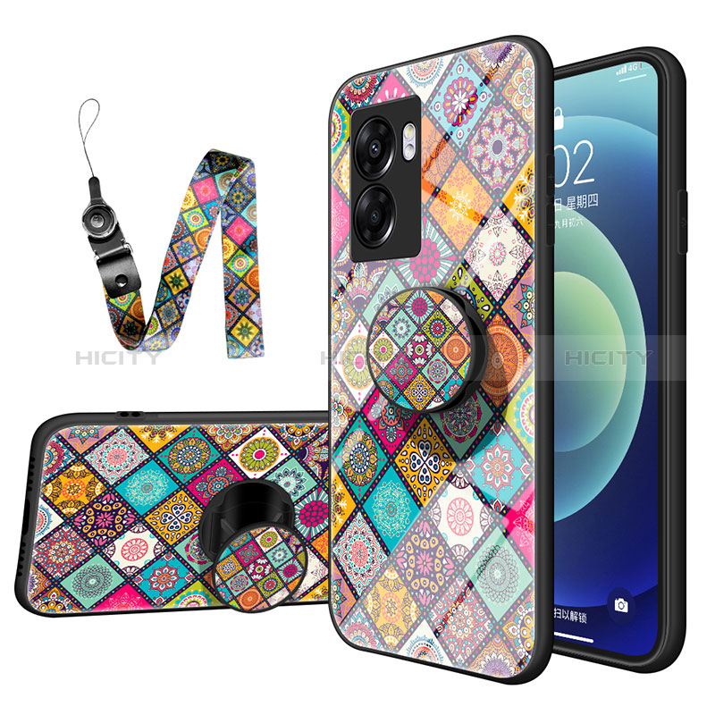 Funda Bumper Silicona Gel Espejo Patron de Moda Carcasa LS3 para Oppo K10 5G India Vistoso