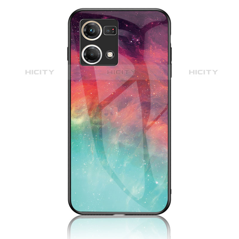 Funda Bumper Silicona Gel Espejo Patron de Moda Carcasa LS4 para Oppo F21s Pro 4G