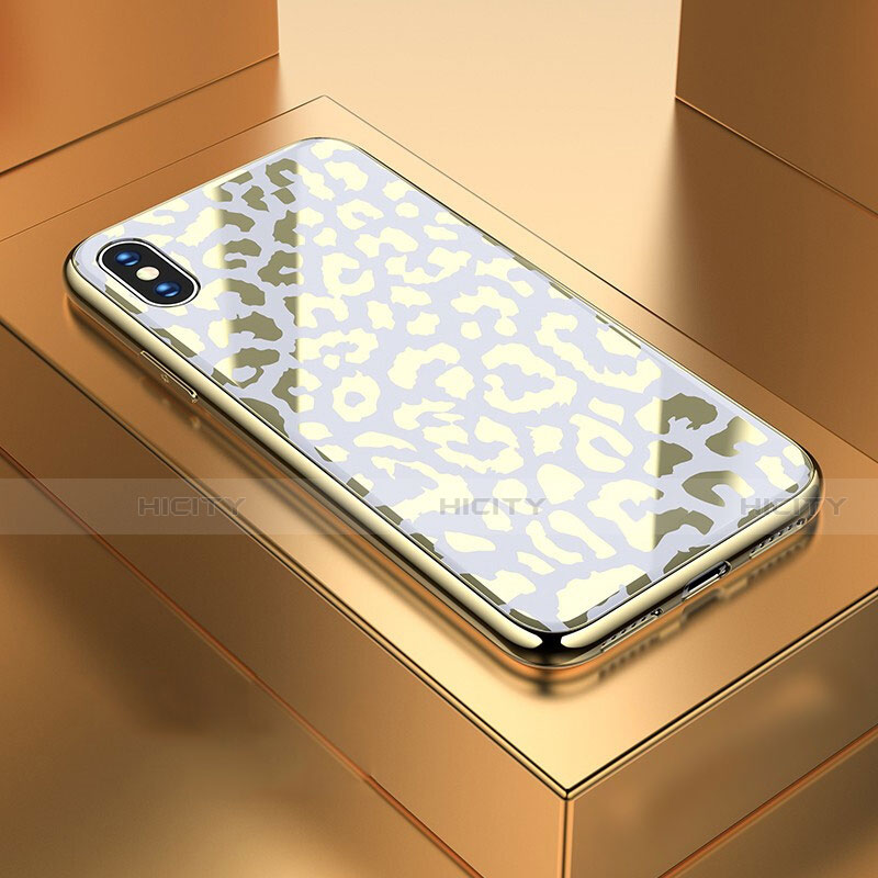 Funda Bumper Silicona Gel Espejo Patron de Moda Carcasa para Apple iPhone X