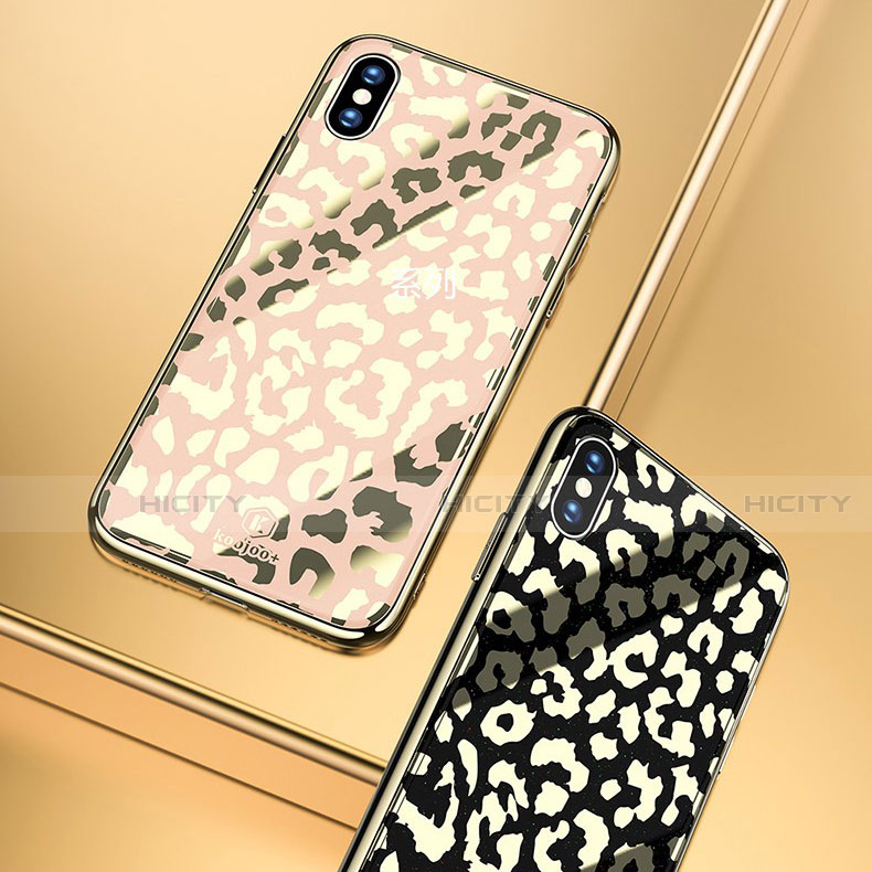 Funda Bumper Silicona Gel Espejo Patron de Moda Carcasa para Apple iPhone Xs