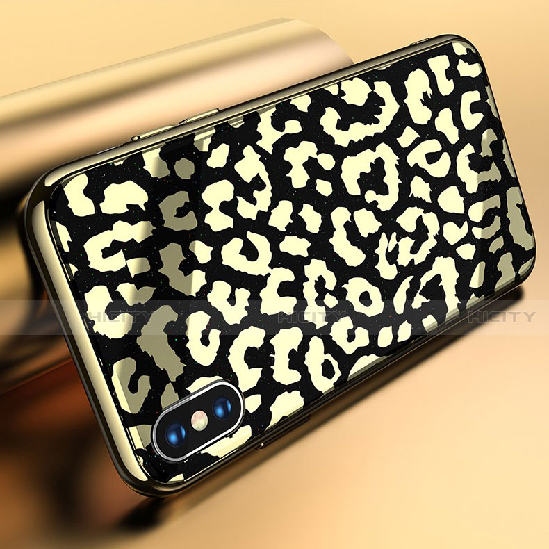 Funda Bumper Silicona Gel Espejo Patron de Moda Carcasa para Apple iPhone Xs