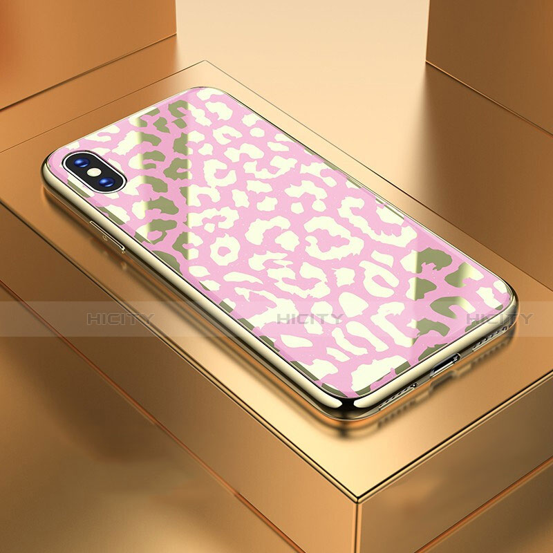 Funda Bumper Silicona Gel Espejo Patron de Moda Carcasa para Apple iPhone Xs Max