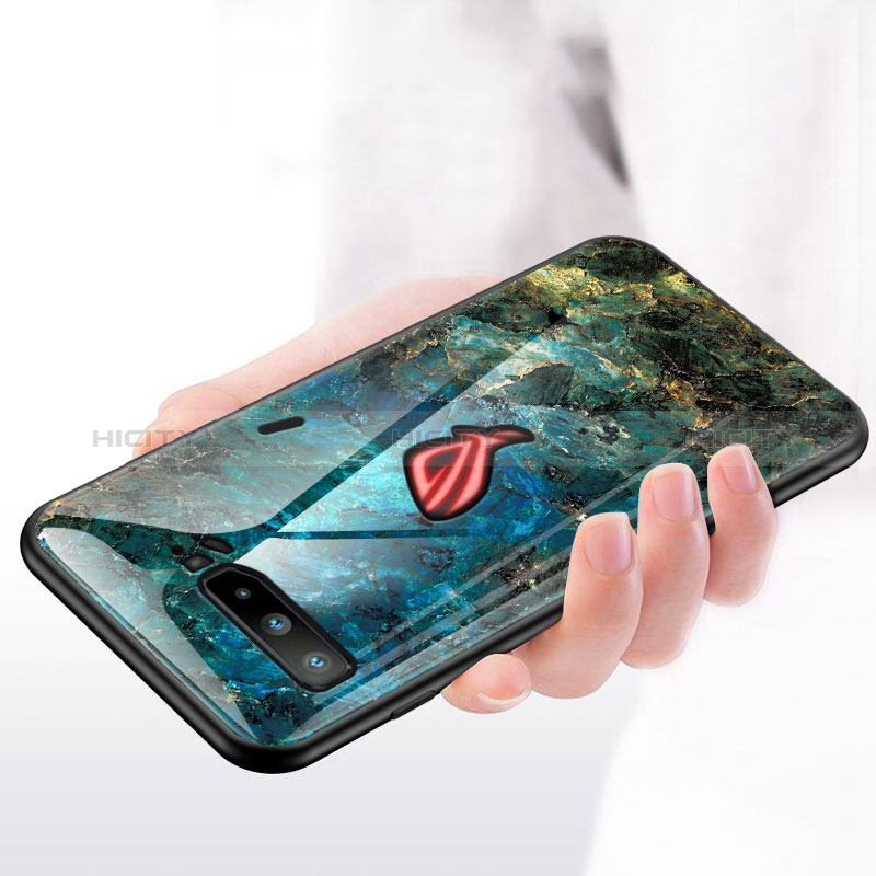 Funda Bumper Silicona Gel Espejo Patron de Moda Carcasa para Asus ROG Phone 3 Strix ZS661KS