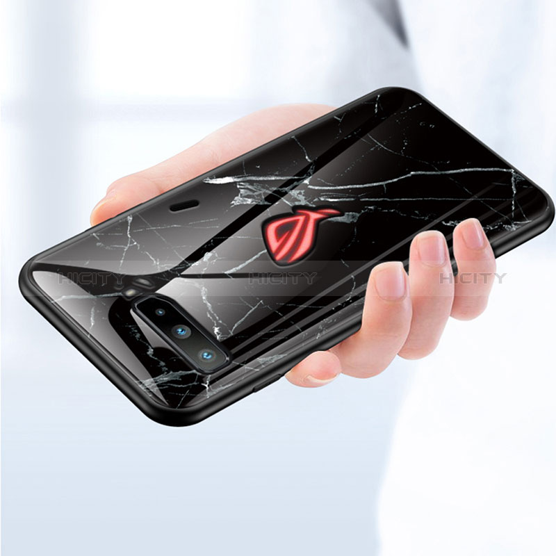 Funda Bumper Silicona Gel Espejo Patron de Moda Carcasa para Asus ROG Phone 3 Strix ZS661KS