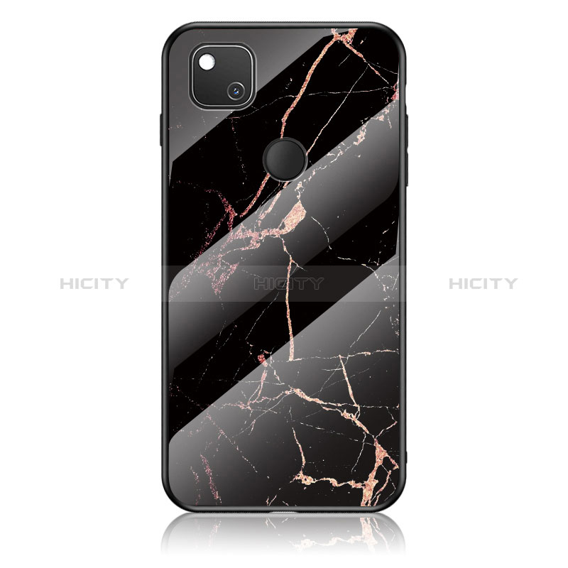 Funda Bumper Silicona Gel Espejo Patron de Moda Carcasa para Google Pixel 4a