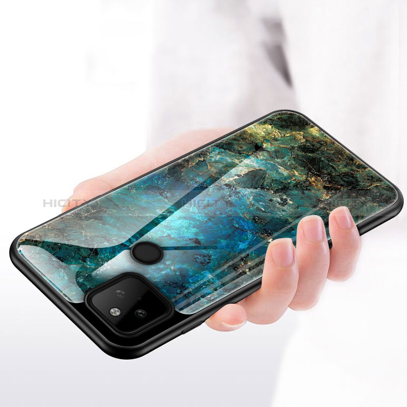 Funda Bumper Silicona Gel Espejo Patron de Moda Carcasa para Google Pixel 5a 5G