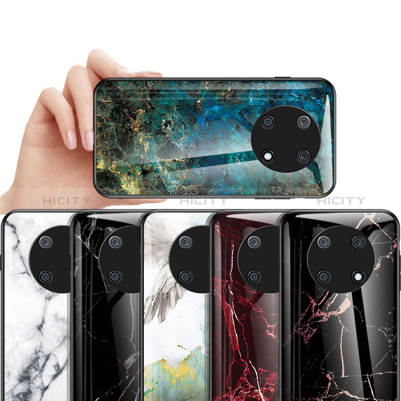 Funda Bumper Silicona Gel Espejo Patron de Moda Carcasa para Huawei Enjoy 50 Pro