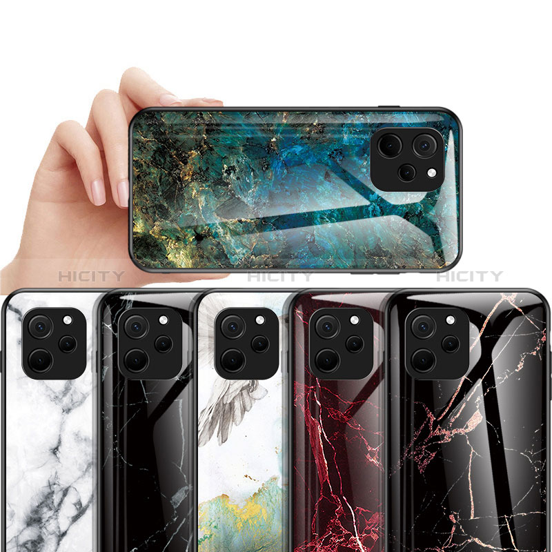 Funda Bumper Silicona Gel Espejo Patron de Moda Carcasa para Huawei Enjoy 50z