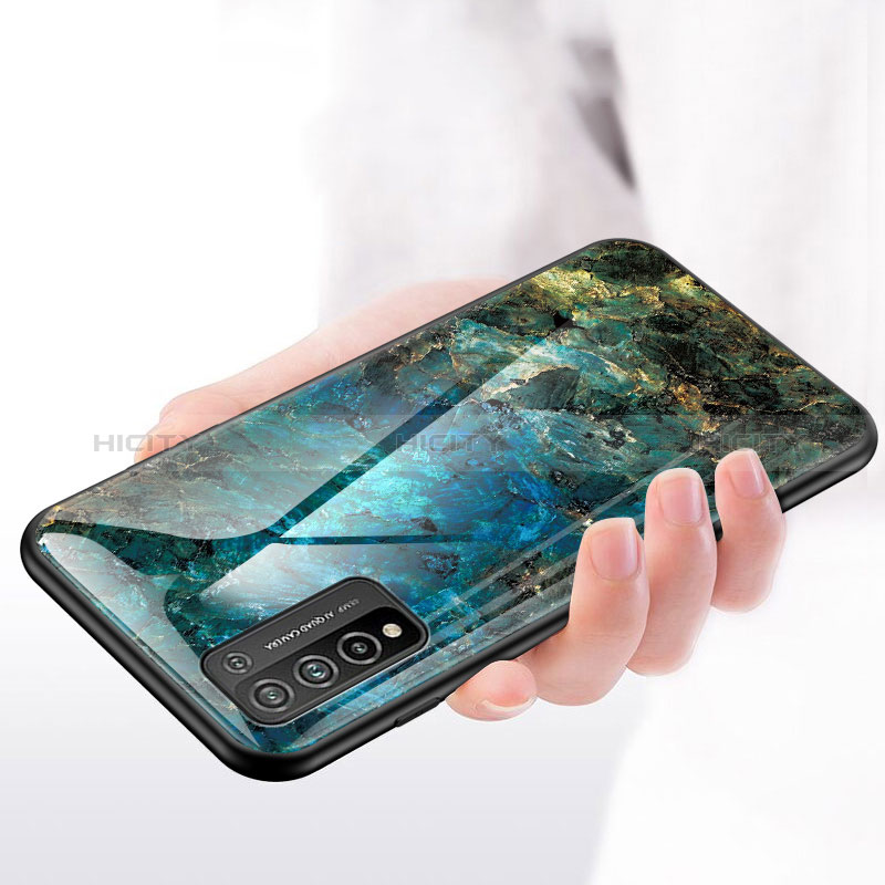 Funda Bumper Silicona Gel Espejo Patron de Moda Carcasa para Huawei Honor 10X Lite