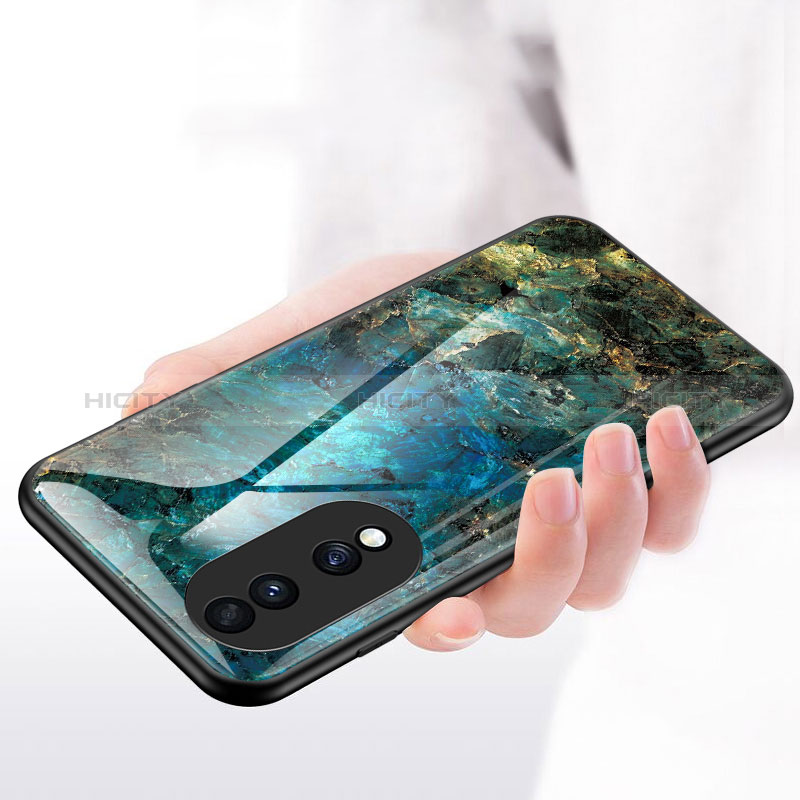 Funda Bumper Silicona Gel Espejo Patron de Moda Carcasa para Huawei Honor 70 Pro 5G