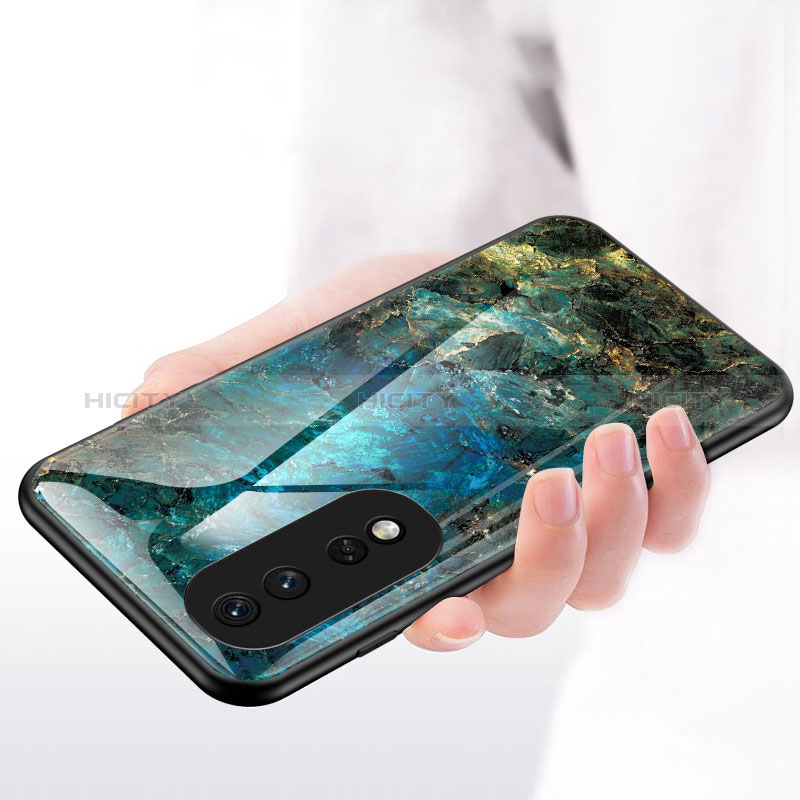 Funda Bumper Silicona Gel Espejo Patron de Moda Carcasa para Huawei Honor 80 5G