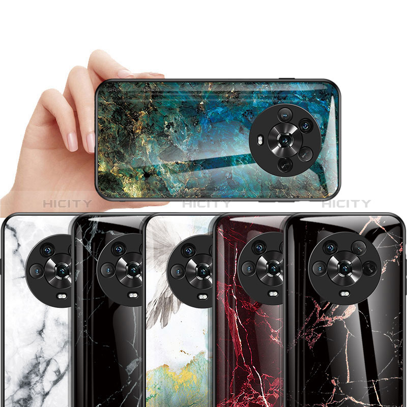 Funda Bumper Silicona Gel Espejo Patron de Moda Carcasa para Huawei Honor Magic4 5G