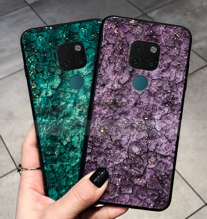 Funda Bumper Silicona Gel Espejo Patron de Moda Carcasa para Huawei Mate 20