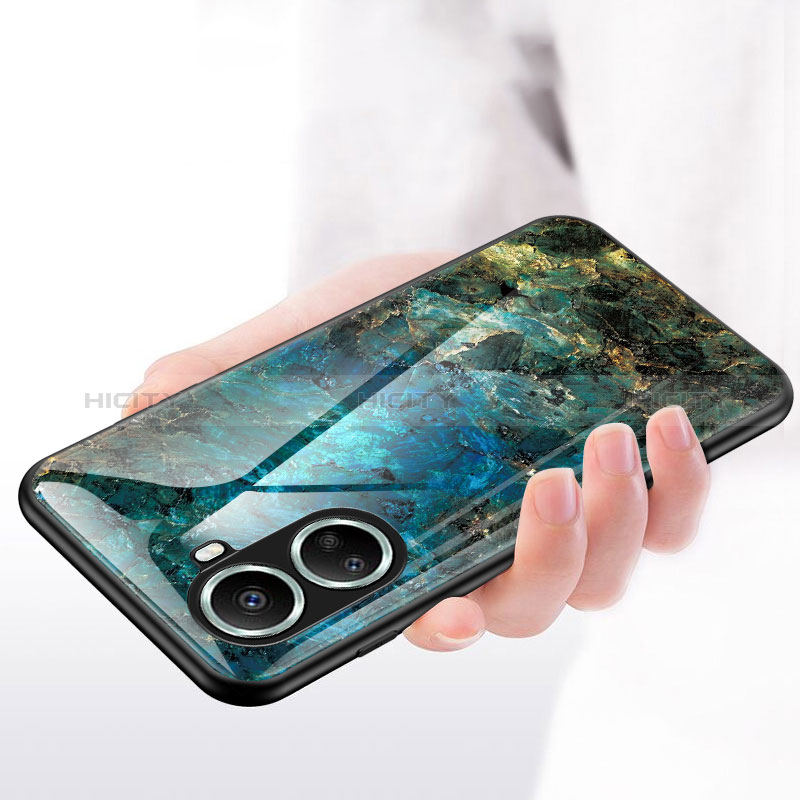 Funda Bumper Silicona Gel Espejo Patron de Moda Carcasa para Huawei Nova 10 SE