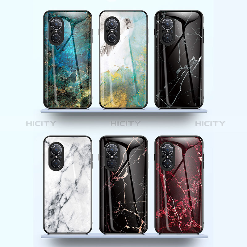 Funda Bumper Silicona Gel Espejo Patron de Moda Carcasa para Huawei Nova 9 SE