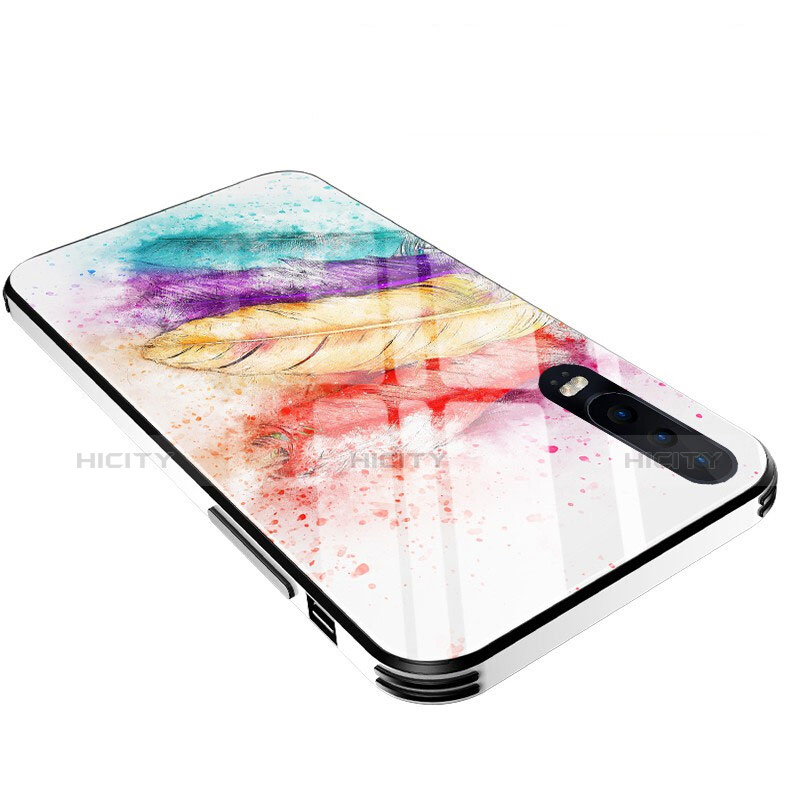 Funda Bumper Silicona Gel Espejo Patron de Moda Carcasa para Huawei P30