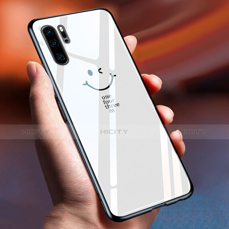 Funda Bumper Silicona Gel Espejo Patron de Moda Carcasa para Huawei P30 Pro