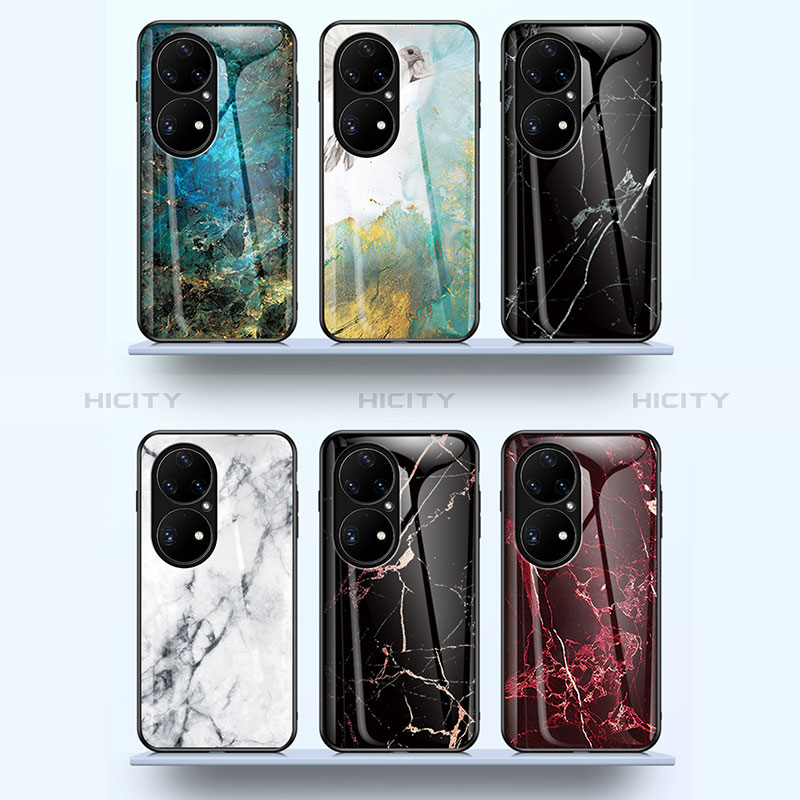 Funda Bumper Silicona Gel Espejo Patron de Moda Carcasa para Huawei P50 Pro