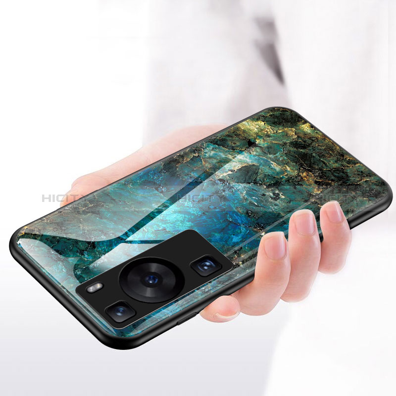 Funda Bumper Silicona Gel Espejo Patron de Moda Carcasa para Huawei P60