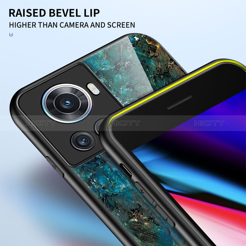 Funda Bumper Silicona Gel Espejo Patron de Moda Carcasa para OnePlus Ace 5G